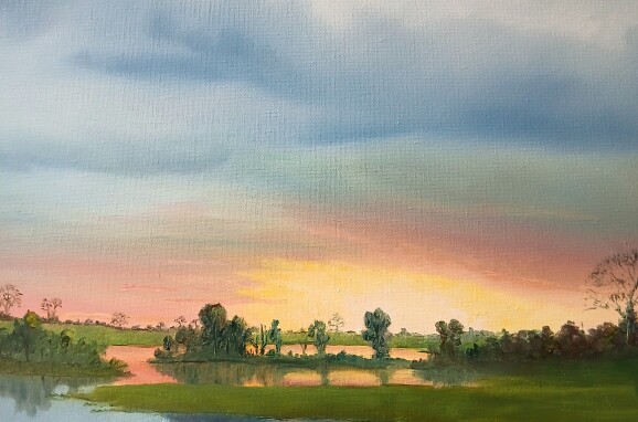 After the Storm . Larry Steen . 2023 . Oil on canvas