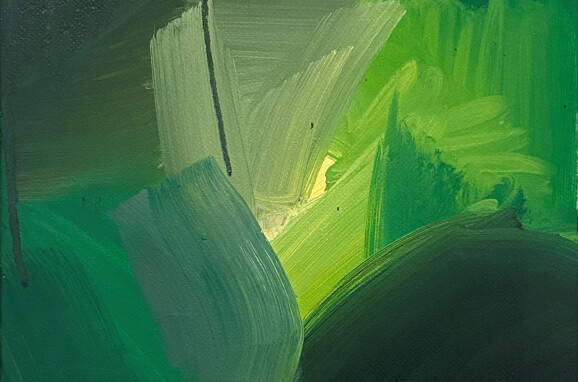 Green void . Laura Fox . 2024 . Oil on canvas